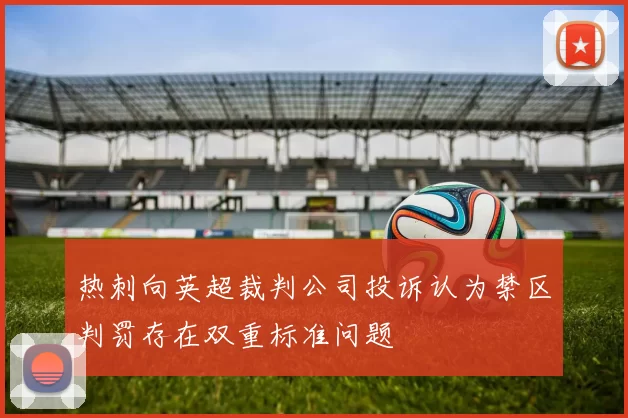 热刺向英超裁判公司投诉认为禁区判罚存在双重标准问题